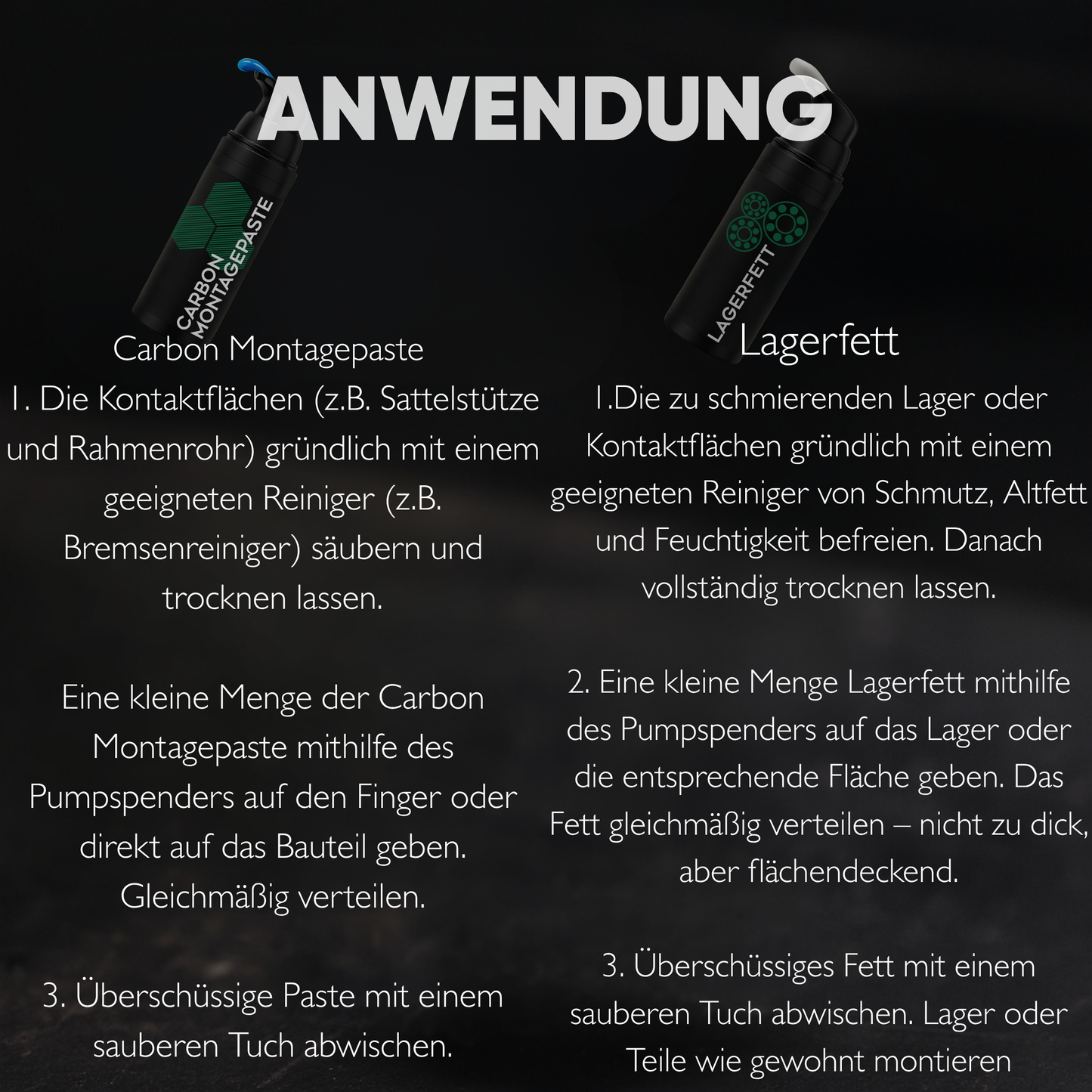 Carbonpaste & Lagerfett Set – Ideal für Montage & Wartung