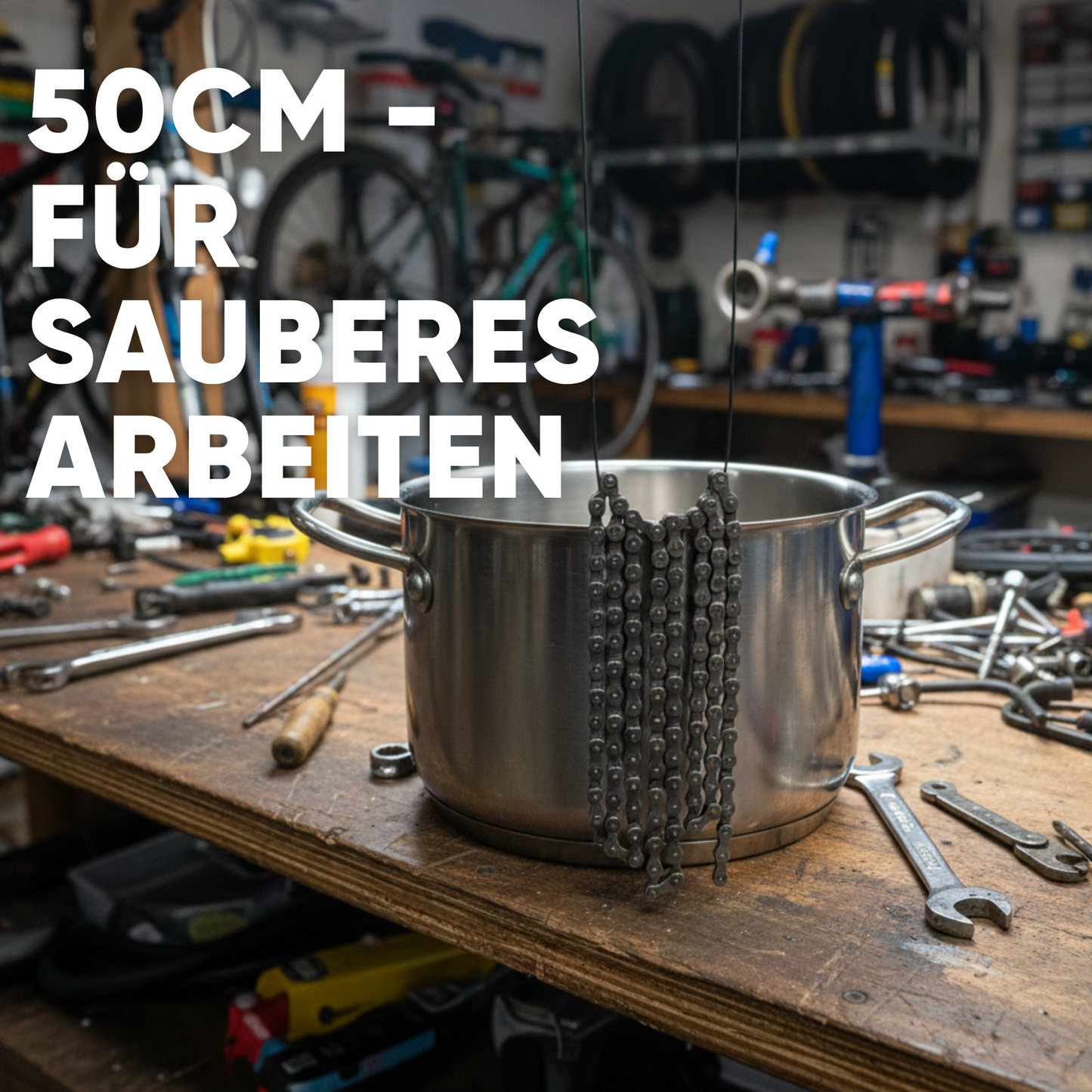 Kettenwachs Ringe, 50cm 3er Set - Eintauchhilfe für dein Chainwax