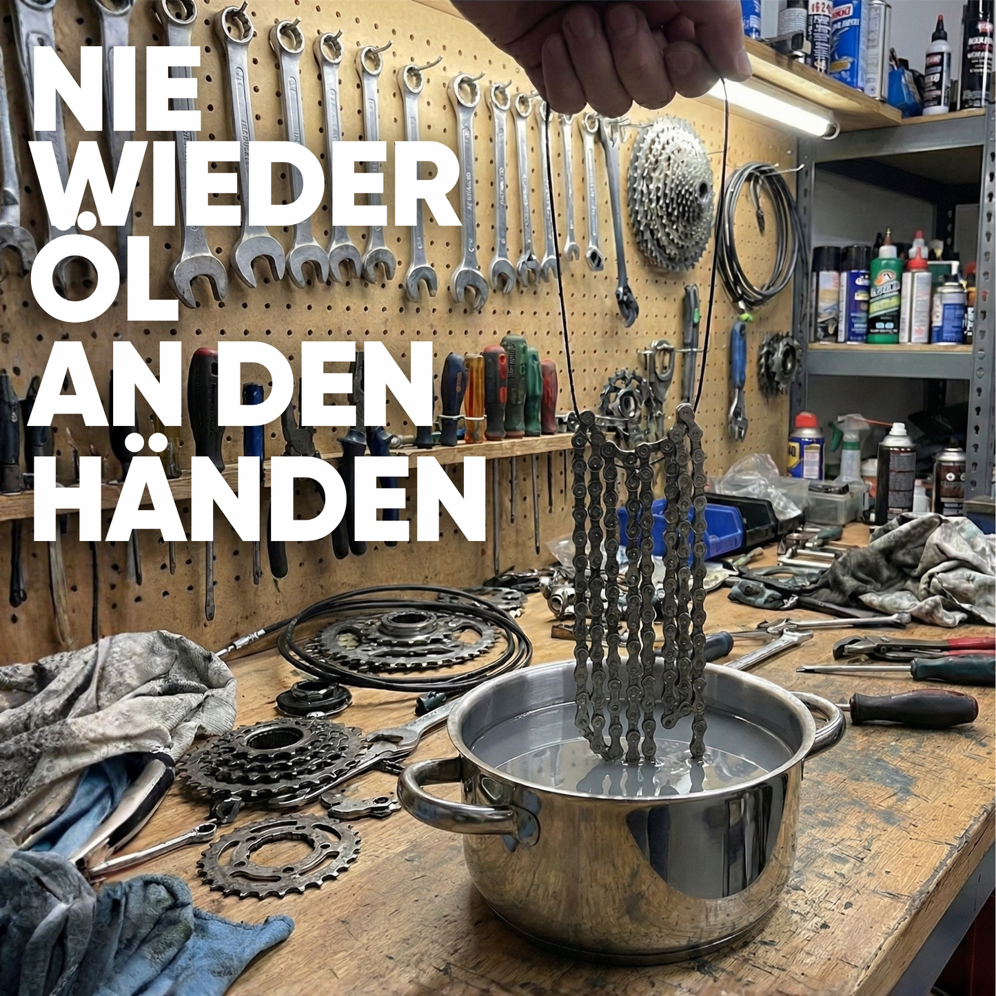 Kettenwachs Ringe, 50cm 3er Set - Eintauchhilfe für dein Chainwax
