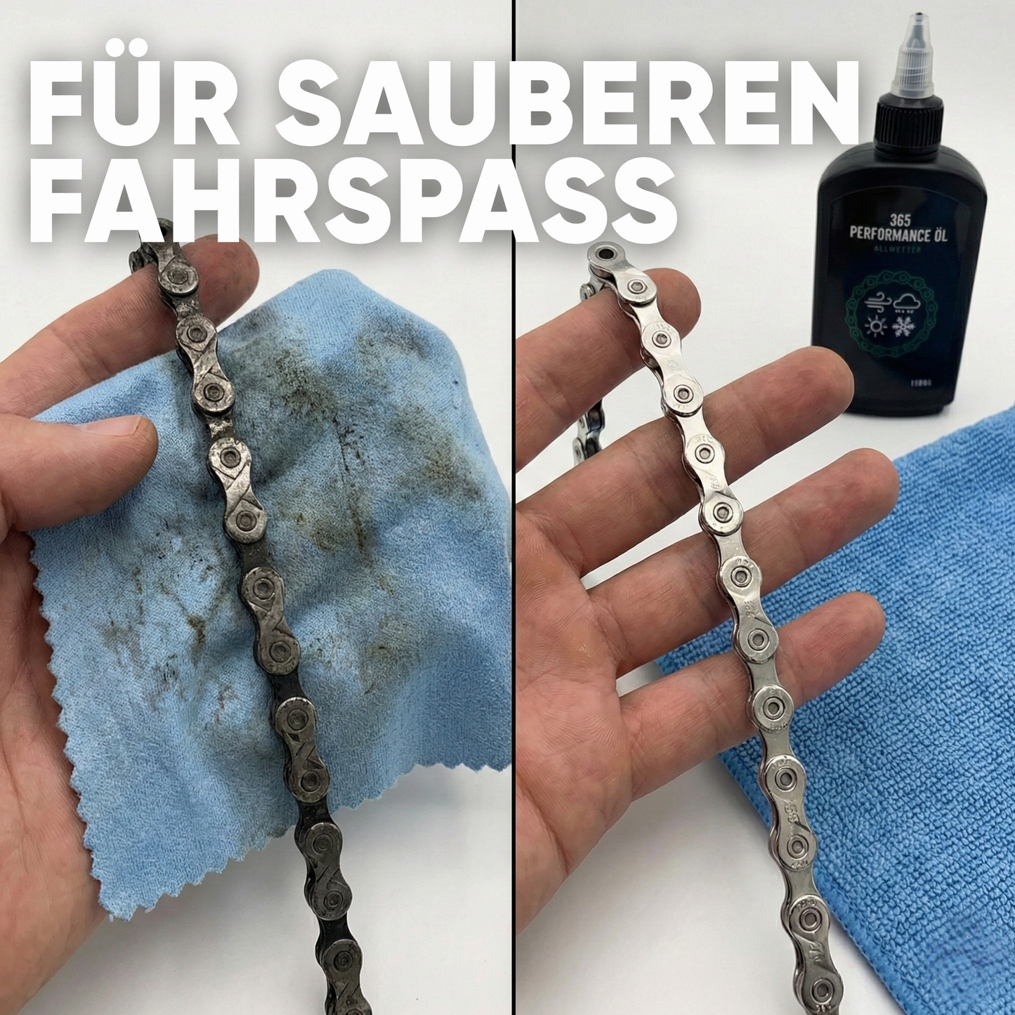 Kettenwachs Ringe, 50cm 3er Set - Eintauchhilfe für dein Chainwax