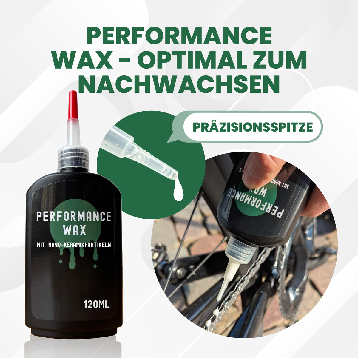 2 in 1 Fahrradkettenwachs Set - Heißwachsen &amp; gleichzeitig Entfetten + Flüssigwachs zum Nachwachsen