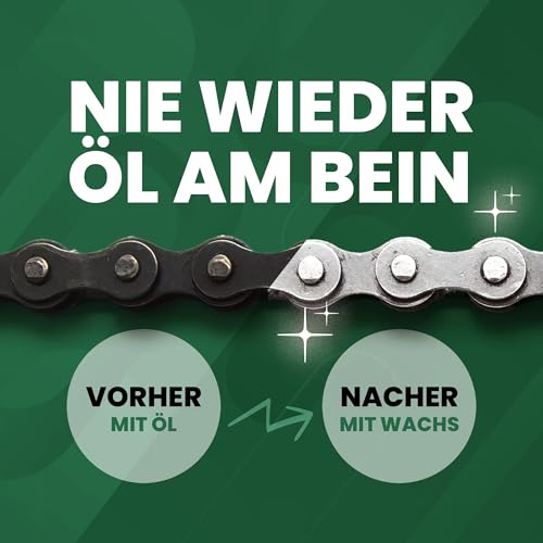 24SENDIT Kettenwachs zum Heißwachsen, Wachsschmiermittel für die praktische Anwendung im Kochbeutel oder Wachstopf