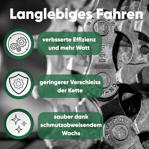 24SENDIT Kettenwachs zum Heißwachsen, Wachsschmiermittel für die praktische Anwendung im Kochbeutel oder Wachstopf