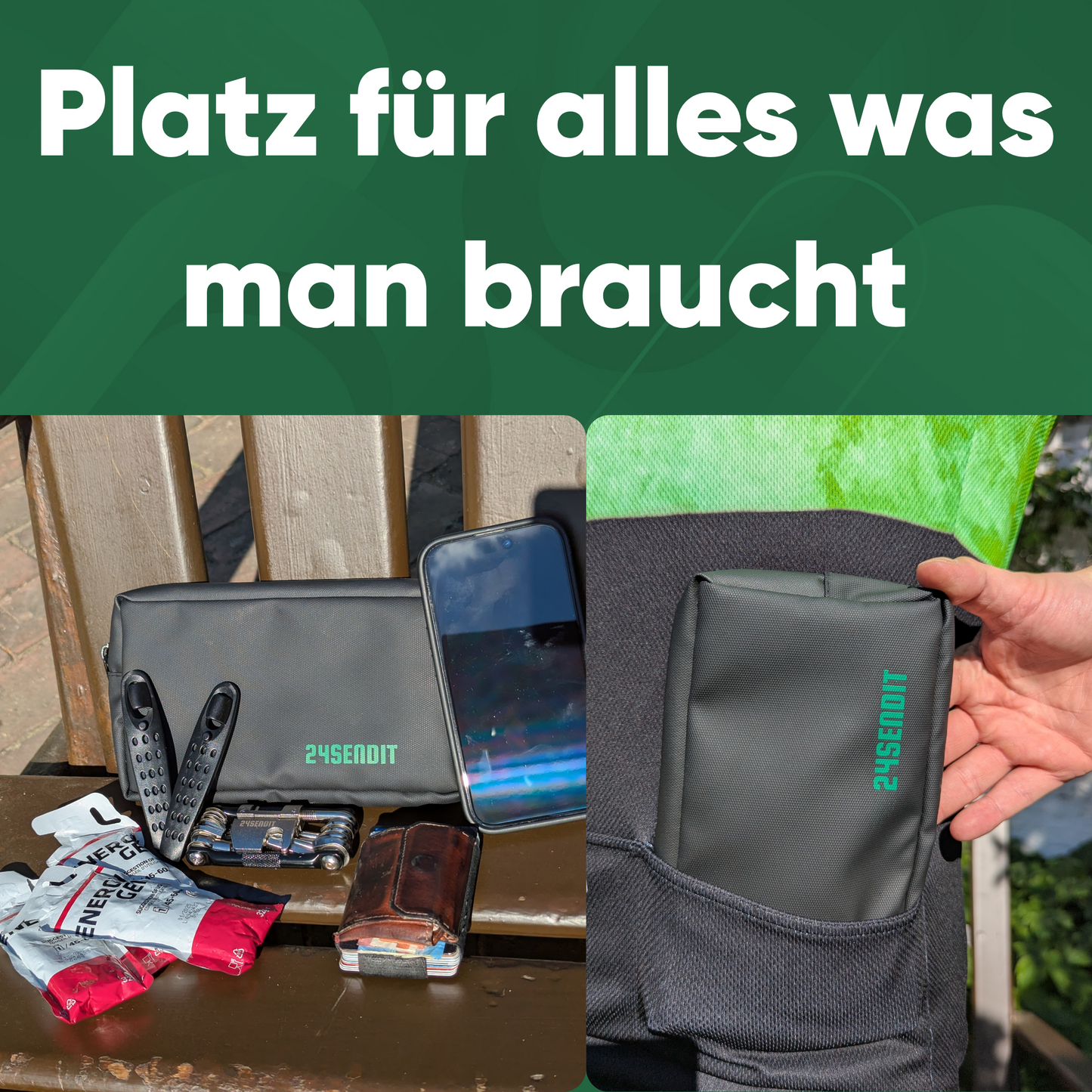 17-in-1 Multitool-Set mit Tasche & 2 Reifenhebern