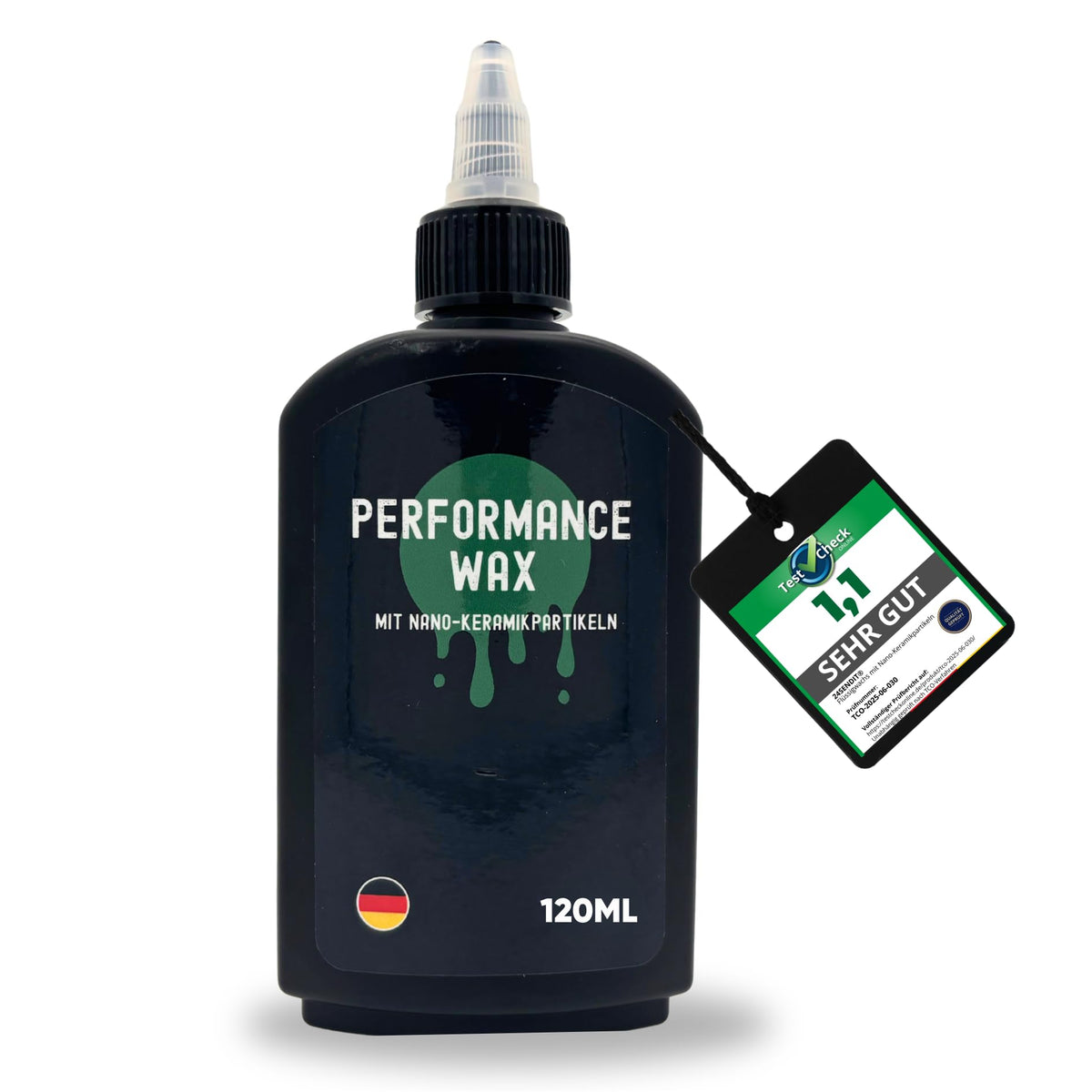 24SENDIT flüssiges Kettenwachs, 120 ml, verbesserte Formel Wachs-Schmiermittel für Fahrradketten, PTFE-frei, reduziert reibung und schützt vor Verschleiß