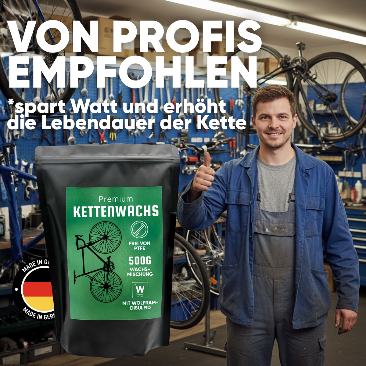 Kettenwachs zum Heißwachsen - 500g