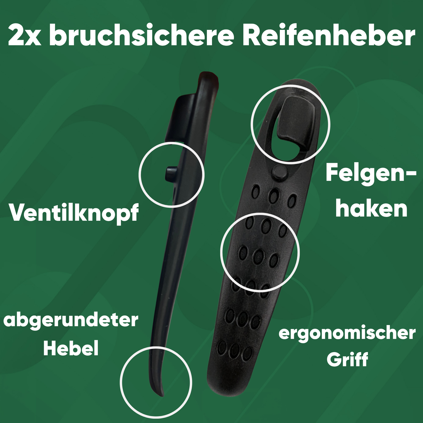 Satteltasche mit Multitool, TPU-Schlauch 18-33mm, CO2 Adapter & Kartusche, 2 Reifenhebern