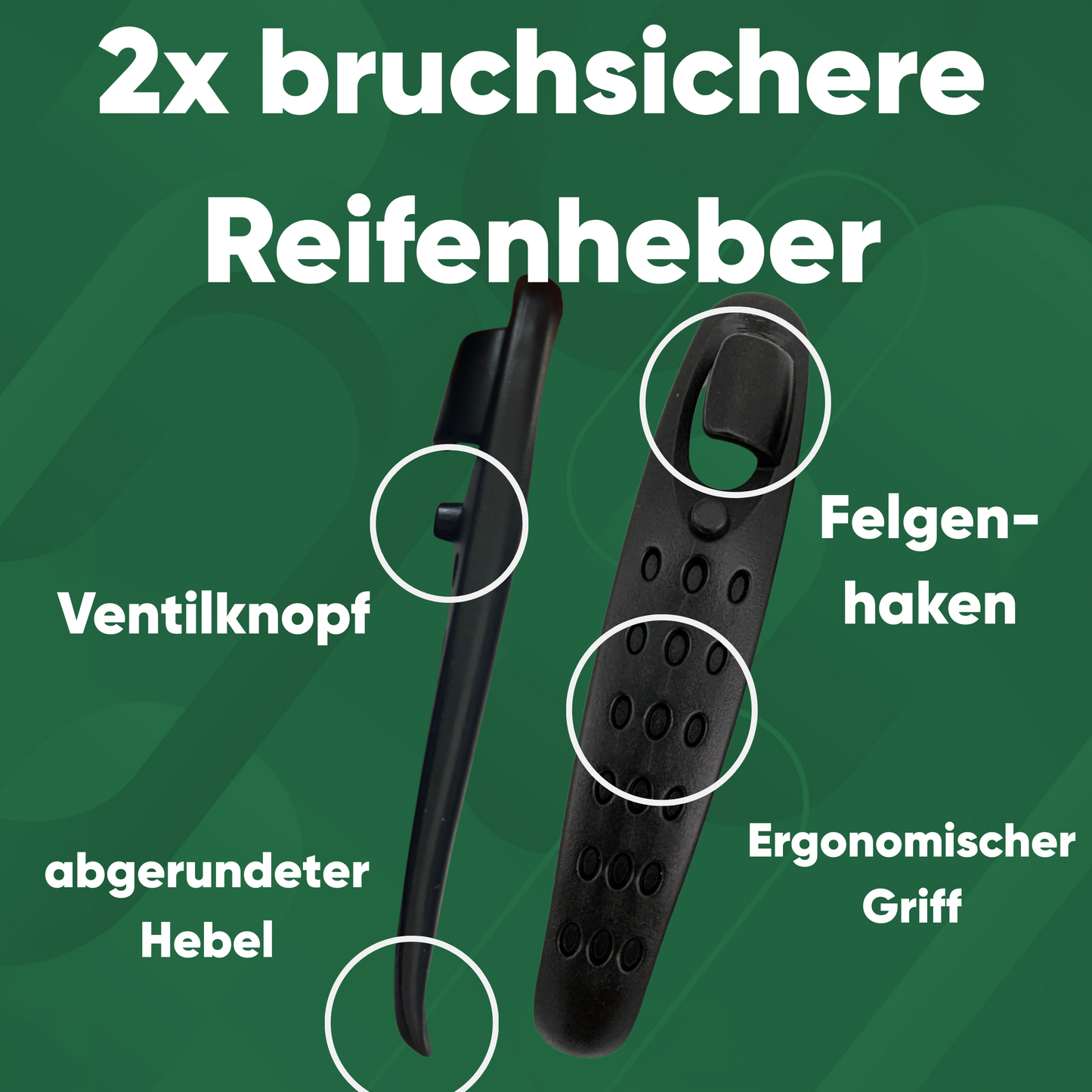 17-in-1 Multitool-Set mit Tasche & 2 Reifenhebern