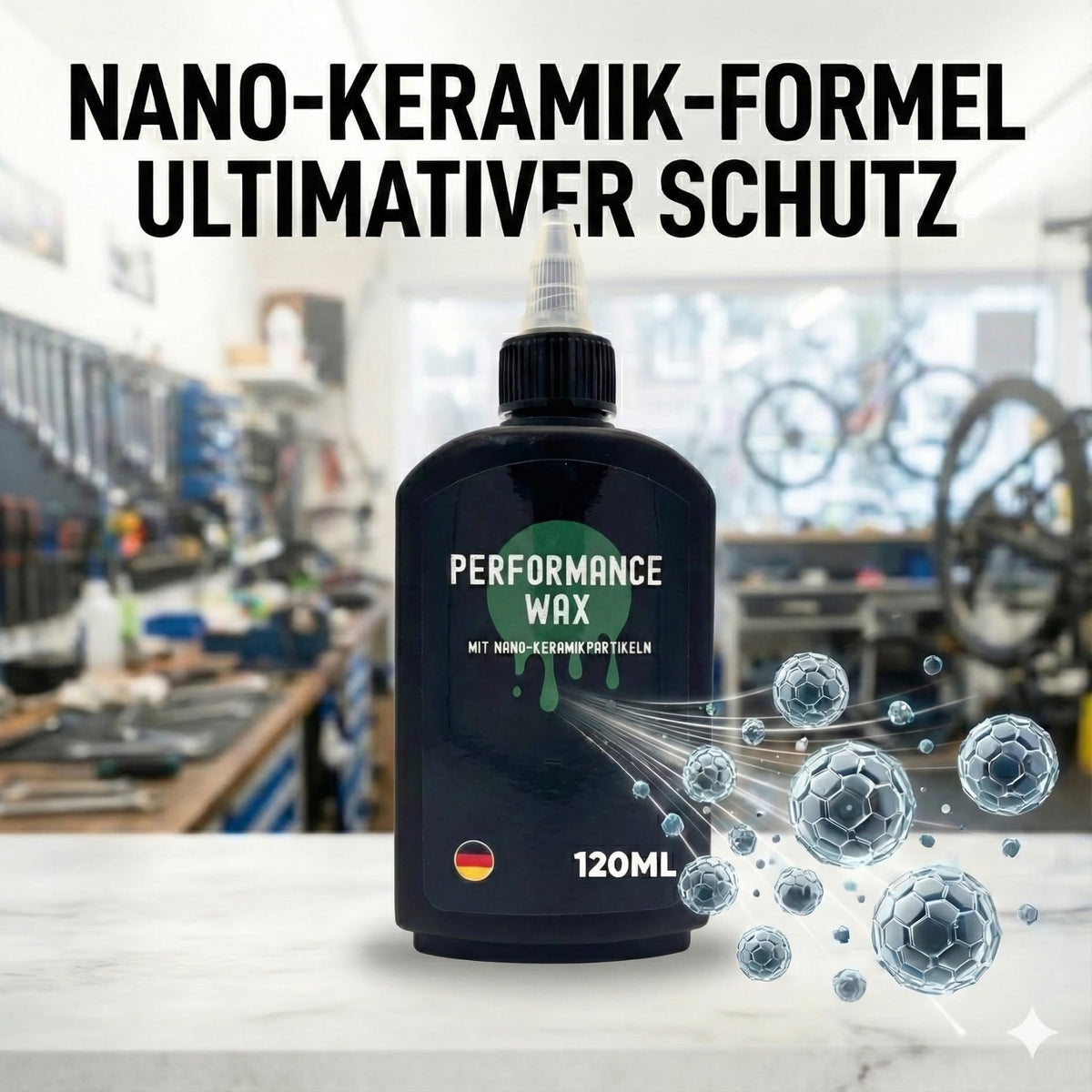 24SENDIT flüssiges Kettenwachs, 120 ml, verbesserte Formel Wachs-Schmiermittel für Fahrradketten, PTFE-frei, reduziert reibung und schützt vor Verschleiß