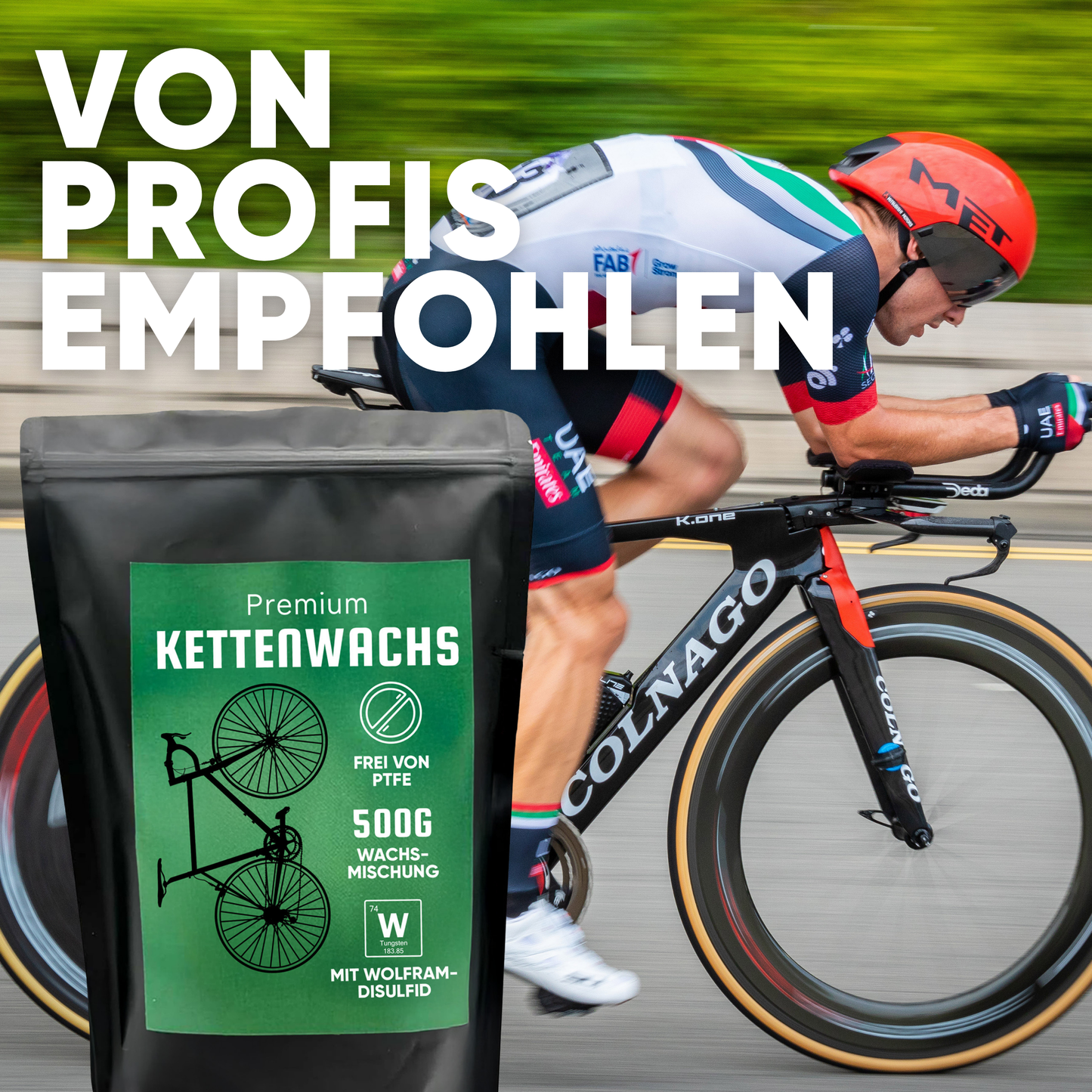 24SENDIT Fahrrad Kettenwachs - 500g Premium Chainwax