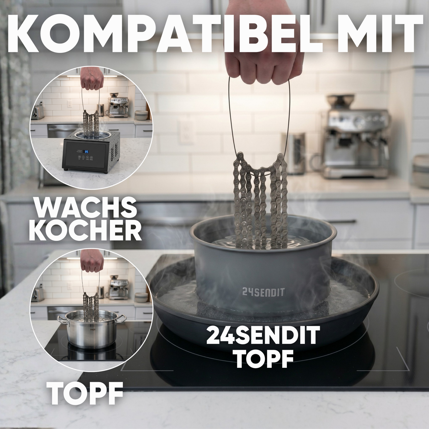 2in1 Ultimate Set - Heißwachsen & Entfetten + Flüssigwachs zum Nachwachsen