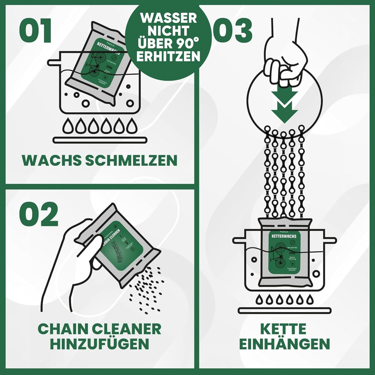 2in1 Ultimate Set - Heißwachsen & Entfetten + Flüssigwachs zum Nachwachsen